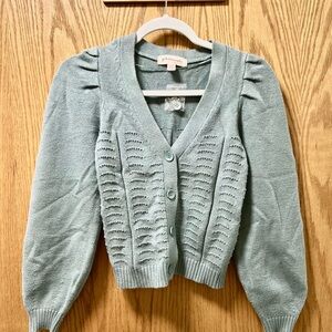 Philosophy Light Mint Cardigan Sweater